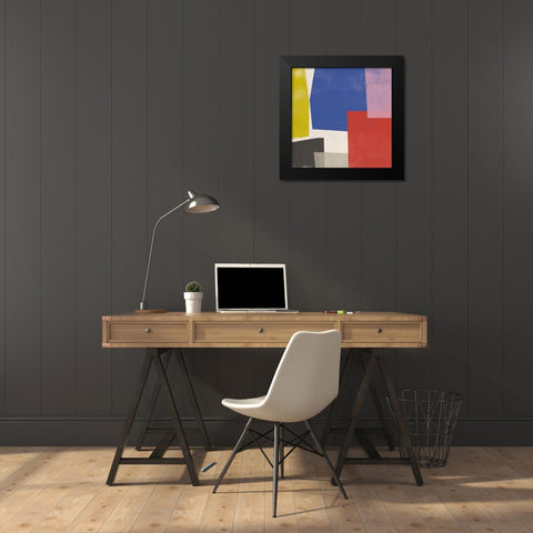 Foolscap I Black Modern Wood Framed Art Print by Vess, June Erica