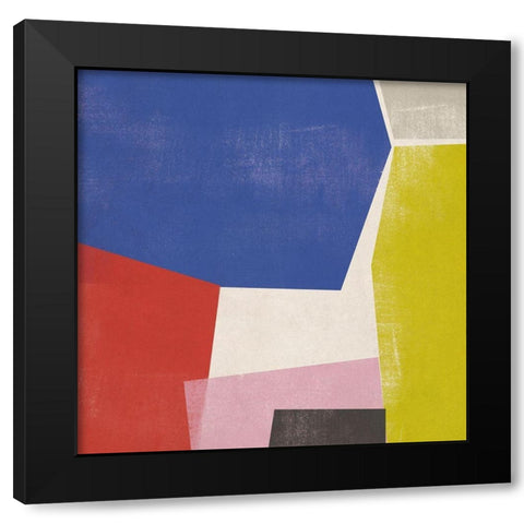 Foolscap II Black Modern Wood Framed Art Print with Double Matting by Vess, June Erica