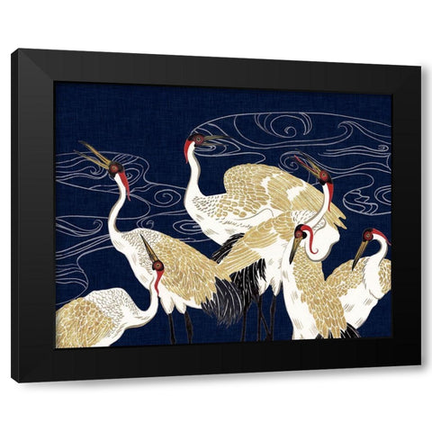 Beyond the Moon III Black Modern Wood Framed Art Print with Double Matting by Wang, Melissa