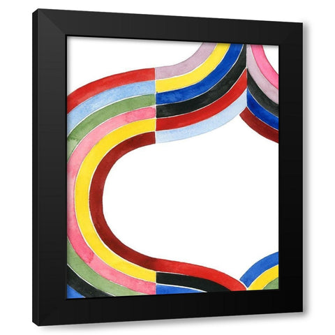 Deconstructed Rainbow II Black Modern Wood Framed Art Print by Popp, Grace