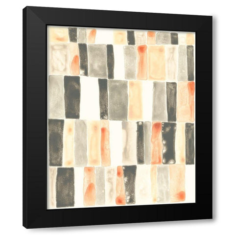 Soft Swatches I Black Modern Wood Framed Art Print by Vess, June Erica