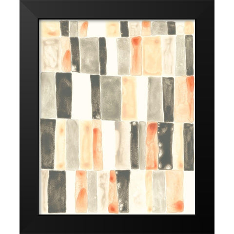 Soft Swatches I Black Modern Wood Framed Art Print by Vess, June Erica