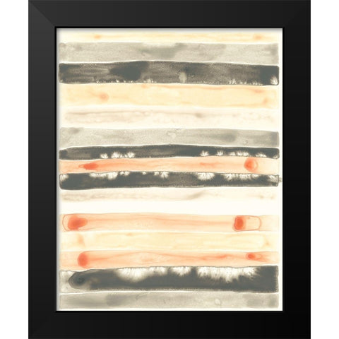 Soft Swatches II Black Modern Wood Framed Art Print by Vess, June Erica