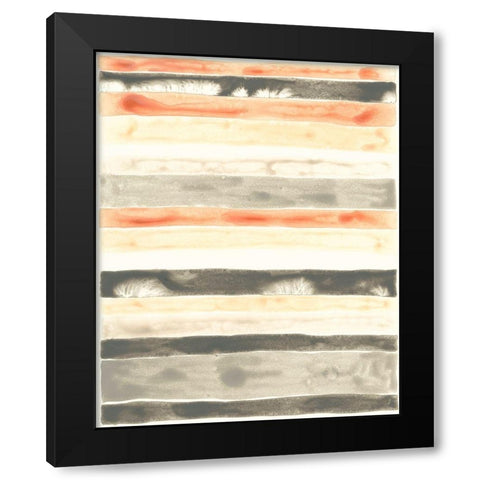 Soft Swatches III Black Modern Wood Framed Art Print by Vess, June Erica