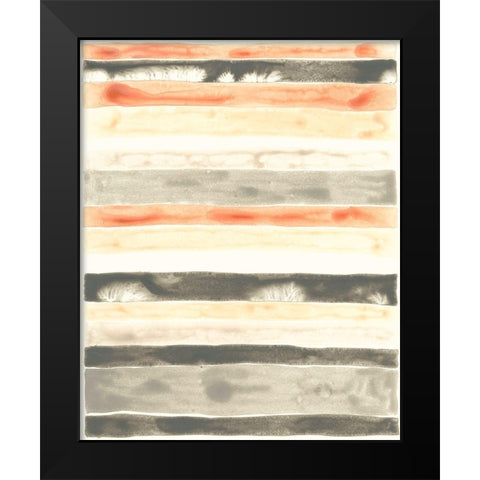 Soft Swatches III Black Modern Wood Framed Art Print by Vess, June Erica