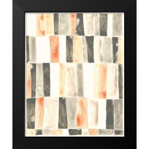 Soft Swatches IV Black Modern Wood Framed Art Print by Vess, June Erica