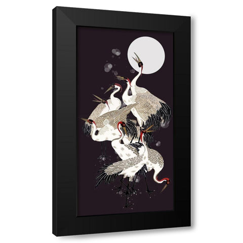 Winter Etude II Black Modern Wood Framed Art Print with Double Matting by Wang, Melissa