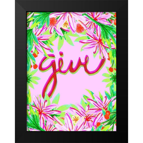 Christmas Foliage III Black Modern Wood Framed Art Print by Blanckslate