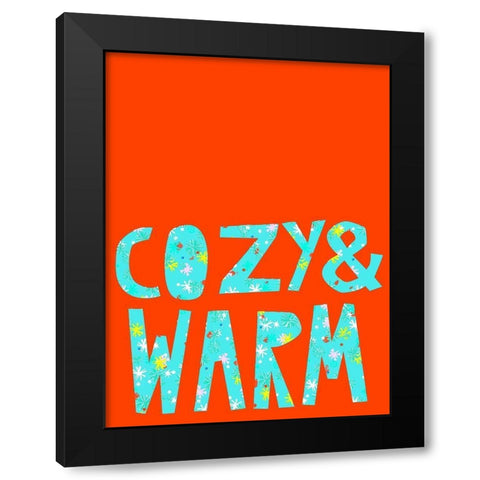 Merry and Bright IV Black Modern Wood Framed Art Print by Blanckslate