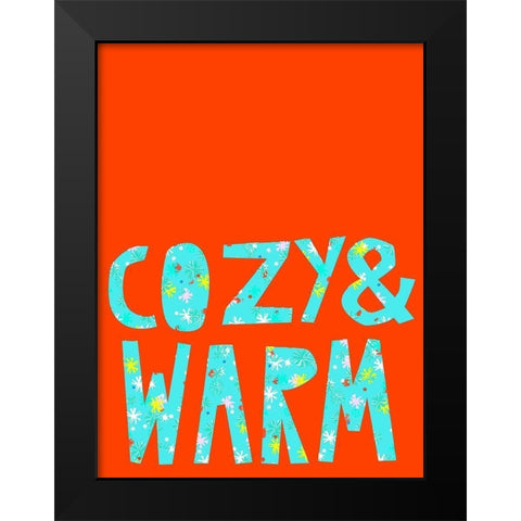 Merry and Bright IV Black Modern Wood Framed Art Print by Blanckslate