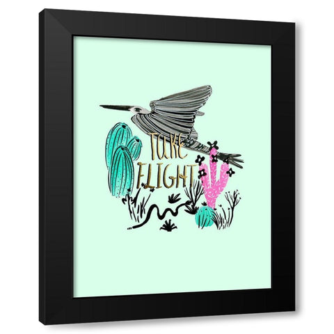 Roam Free II Black Modern Wood Framed Art Print by Blanckslate