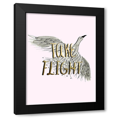 Roam Free VII Black Modern Wood Framed Art Print by Blanckslate