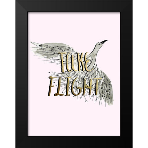 Roam Free VII Black Modern Wood Framed Art Print by Blanckslate