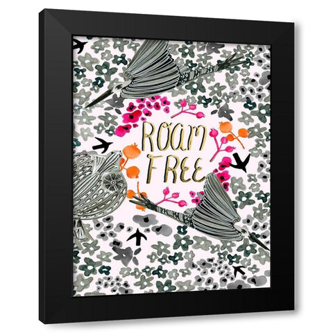 Roam Free VIII Black Modern Wood Framed Art Print with Double Matting by Blanckslate