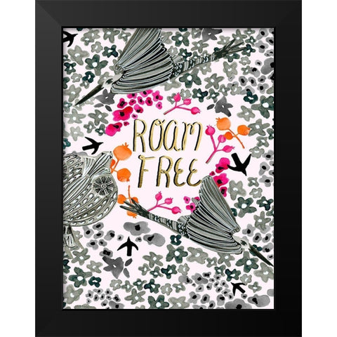Roam Free VIII Black Modern Wood Framed Art Print by Blanckslate