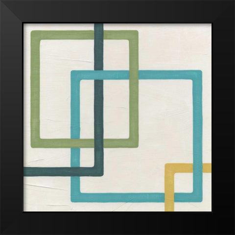 Non-Embellished Infinite Loop II Black Modern Wood Framed Art Print by Vess, June Erica