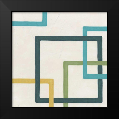 Non-Embellished Infinite Loop IV Black Modern Wood Framed Art Print by Vess, June Erica