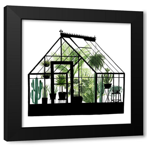 Glass House I Black Modern Wood Framed Art Print by Popp, Grace