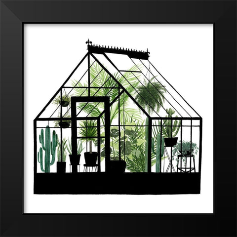 Glass House I Black Modern Wood Framed Art Print by Popp, Grace