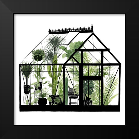 Glass House II Black Modern Wood Framed Art Print by Popp, Grace