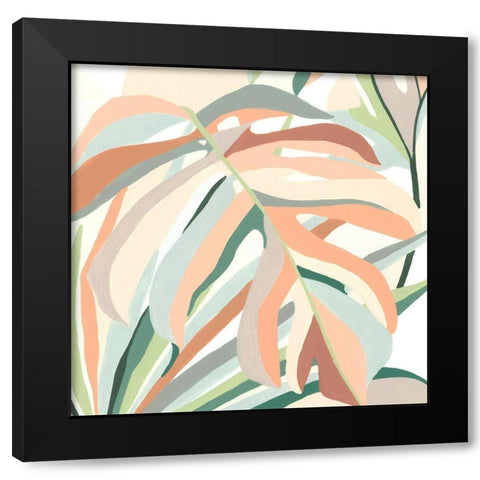 Soft Tropicals II Black Modern Wood Framed Art Print with Double Matting by Vess, June Erica