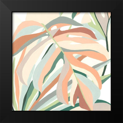 Soft Tropicals II Black Modern Wood Framed Art Print by Vess, June Erica