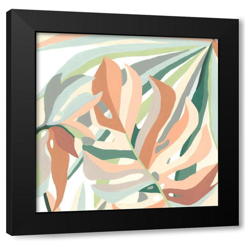 Soft Tropicals III Black Modern Wood Framed Art Print with Double Matting by Vess, June Erica