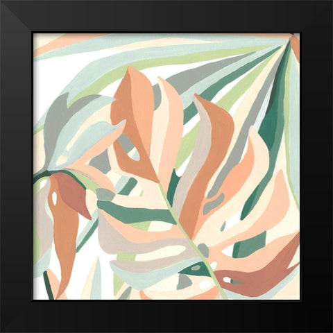 Soft Tropicals III Black Modern Wood Framed Art Print by Vess, June Erica