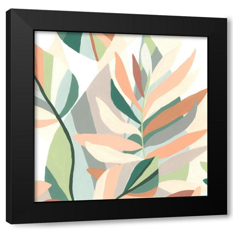 Soft Tropicals IV Black Modern Wood Framed Art Print by Vess, June Erica