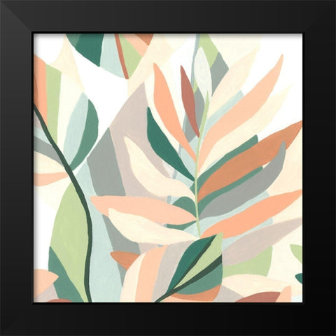 Soft Tropicals IV Black Modern Wood Framed Art Print by Vess, June Erica