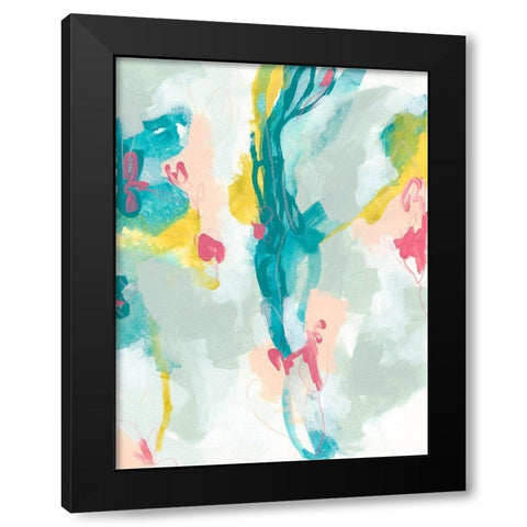 Liquid Helix II Black Modern Wood Framed Art Print by Vess, June Erica