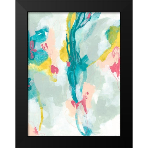 Liquid Helix II Black Modern Wood Framed Art Print by Vess, June Erica