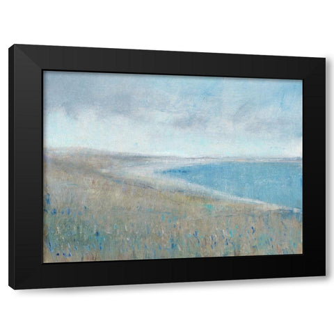 Misty Bay View I Black Modern Wood Framed Art Print with Double Matting by OToole, Tim