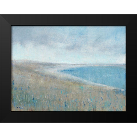 Misty Bay View I Black Modern Wood Framed Art Print by OToole, Tim