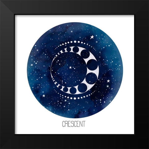 Celestial Orb I Black Modern Wood Framed Art Print by Popp, Grace
