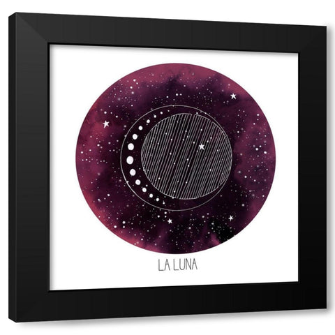 Celestial Orb II Black Modern Wood Framed Art Print by Popp, Grace