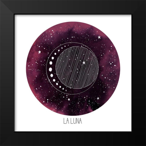 Celestial Orb II Black Modern Wood Framed Art Print by Popp, Grace