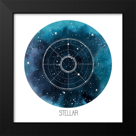 Celestial Orb IV Black Modern Wood Framed Art Print by Popp, Grace