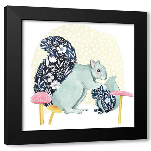Flower Children III Black Modern Wood Framed Art Print by Popp, Grace