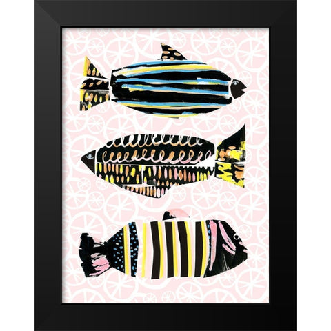 Capri I Black Modern Wood Framed Art Print by Blanckslate