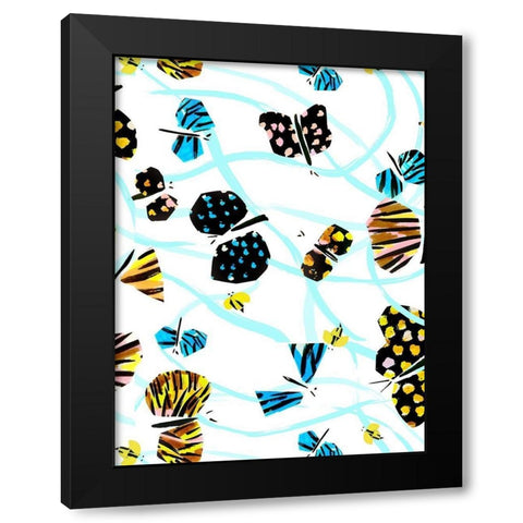 Capri IV Black Modern Wood Framed Art Print with Double Matting by Blanckslate