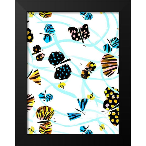 Capri IV Black Modern Wood Framed Art Print by Blanckslate