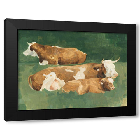 Custom Bucolic Sunday II Black Modern Wood Framed Art Print with Double Matting by Scarvey, Emma