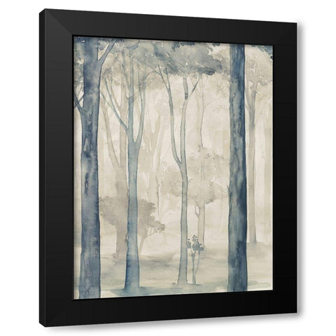 Custom Whispering Woodland I Black Modern Wood Framed Art Print by Popp, Grace