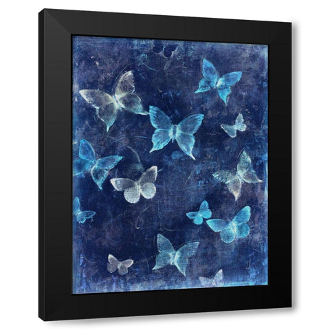 Indigo Flight I Black Modern Wood Framed Art Print with Double Matting by OToole, Tim