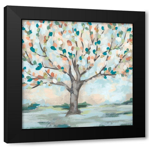 Delicate Arbor II Black Modern Wood Framed Art Print with Double Matting by Vess, June Erica