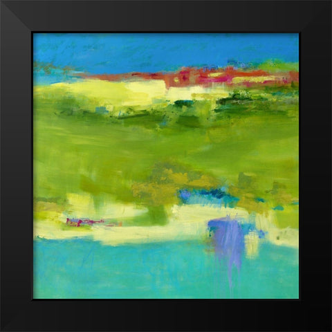 Field Notes Black Modern Wood Framed Art Print by Bothne, Janet