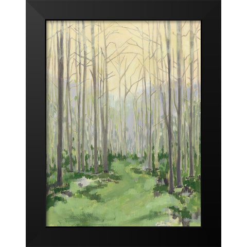 Custom Delicate Forest I Black Modern Wood Framed Art Print by Meagher, Megan