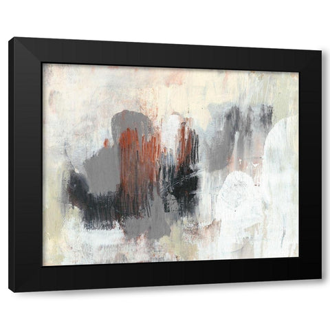 Neutrals and Rust II Black Modern Wood Framed Art Print with Double Matting by Goldberger, Jennifer