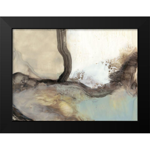 Ribbon Sands I Black Modern Wood Framed Art Print by Goldberger, Jennifer